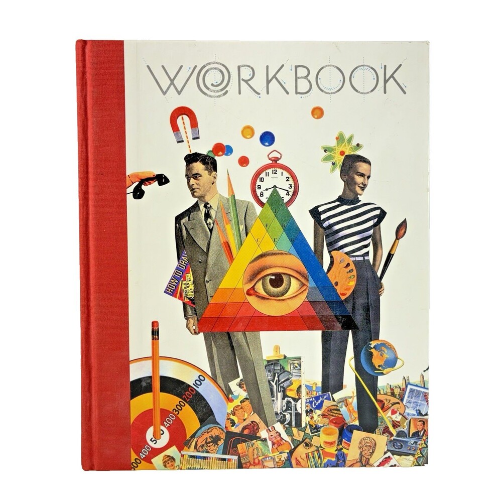 The Workbook Illustrations 1992 Art Design Reference Book Vintage Hardcover